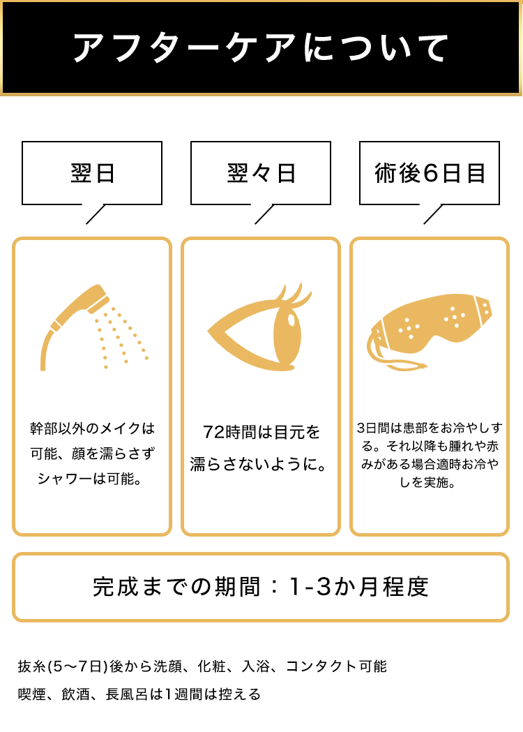 目頭切開後のアフターケア
