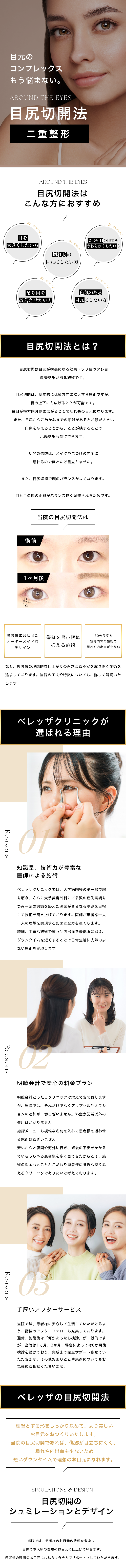目尻切開のトップビュー